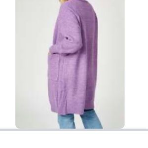 THE MIDI CARDIGAN Lavender